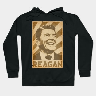 Ronald Reagan Retro Propaganda Hoodie